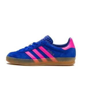 Women’s Gazelle Shoes. Royal blue and pink. NWT